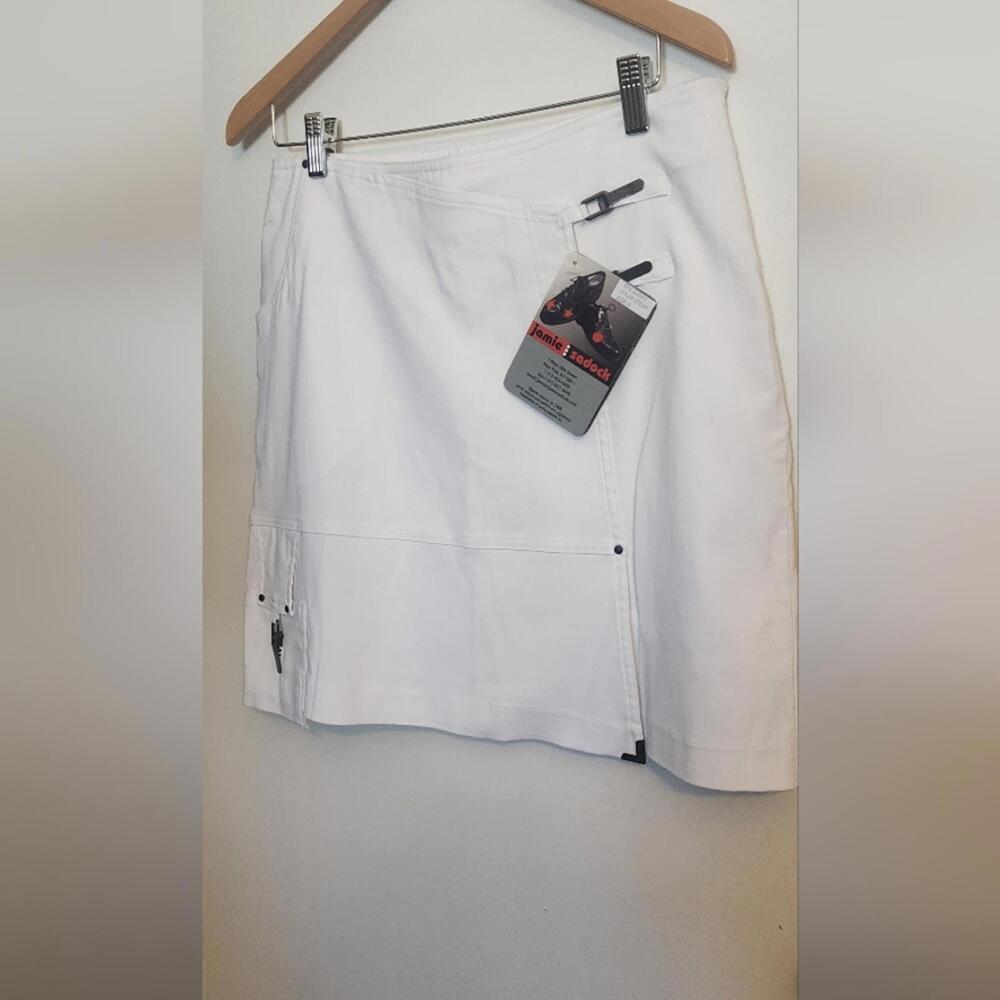 Jamie Sadock Sugar White Skort with Zipper Details - Picture 2 of 5